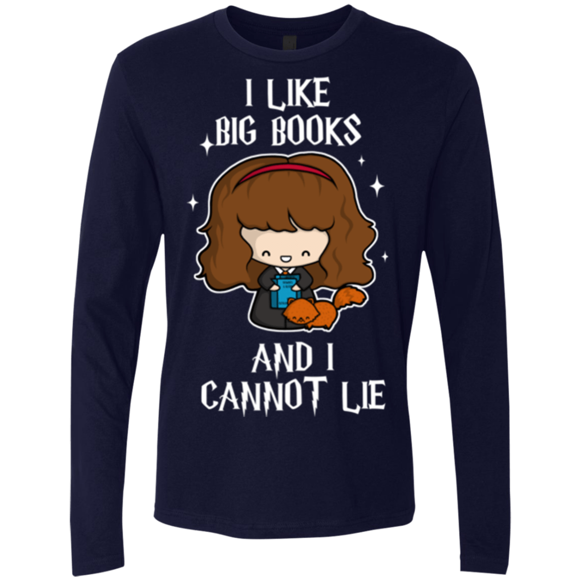 T-Shirts Midnight Navy / Small I Like Big Books Men's Premium Long Sleeve