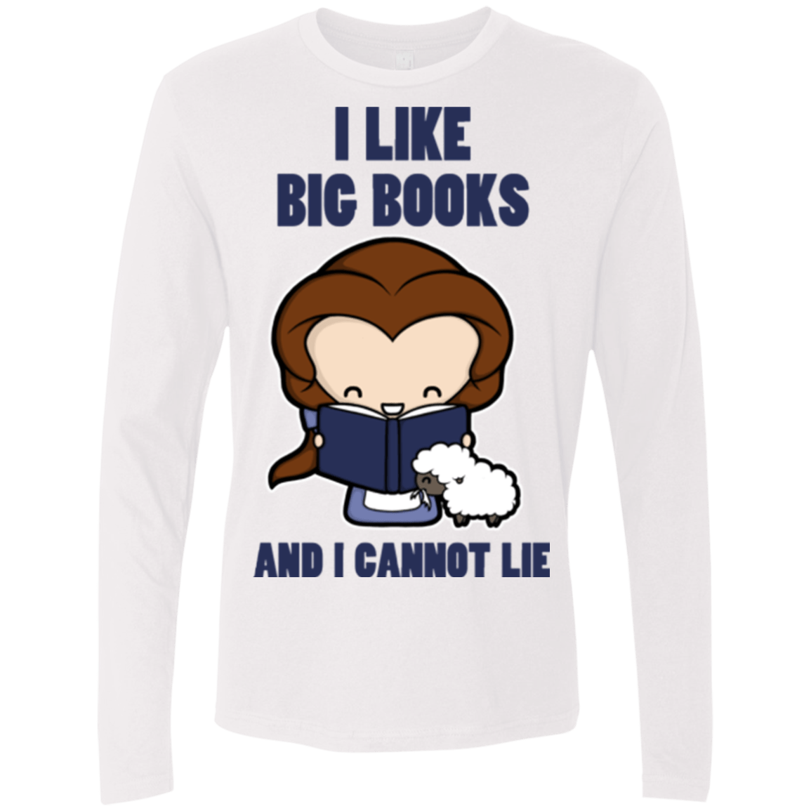 T-Shirts White / Small I Like Big Books Men's Premium Long Sleeve
