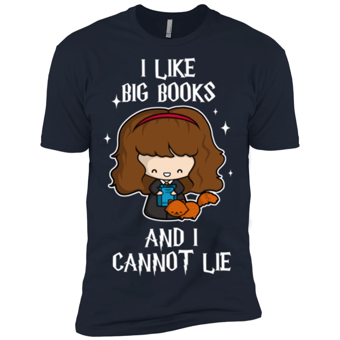 T-Shirts Midnight Navy / X-Small I Like Big Books Men's Premium T-Shirt