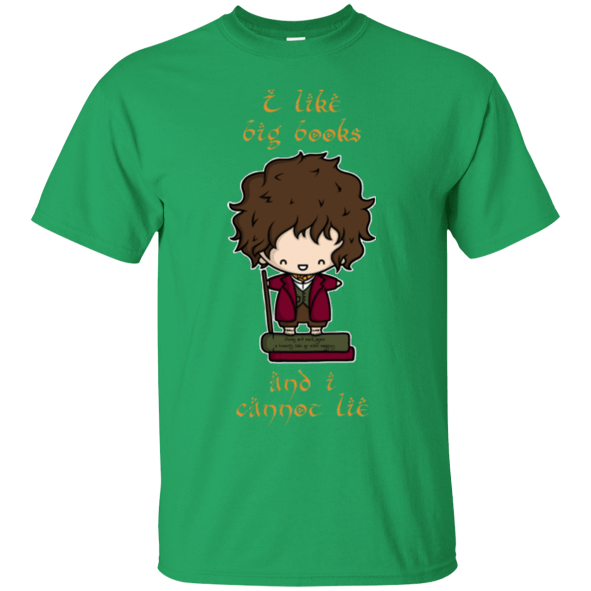 T-Shirts Irish Green / Small I Like Big Books T-Shirt