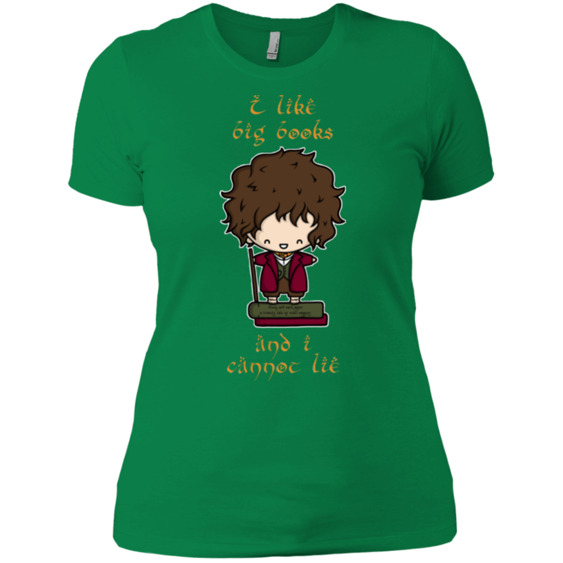 T-Shirts Kelly Green / X-Small I Like Big Books Women's Premium T-Shirt