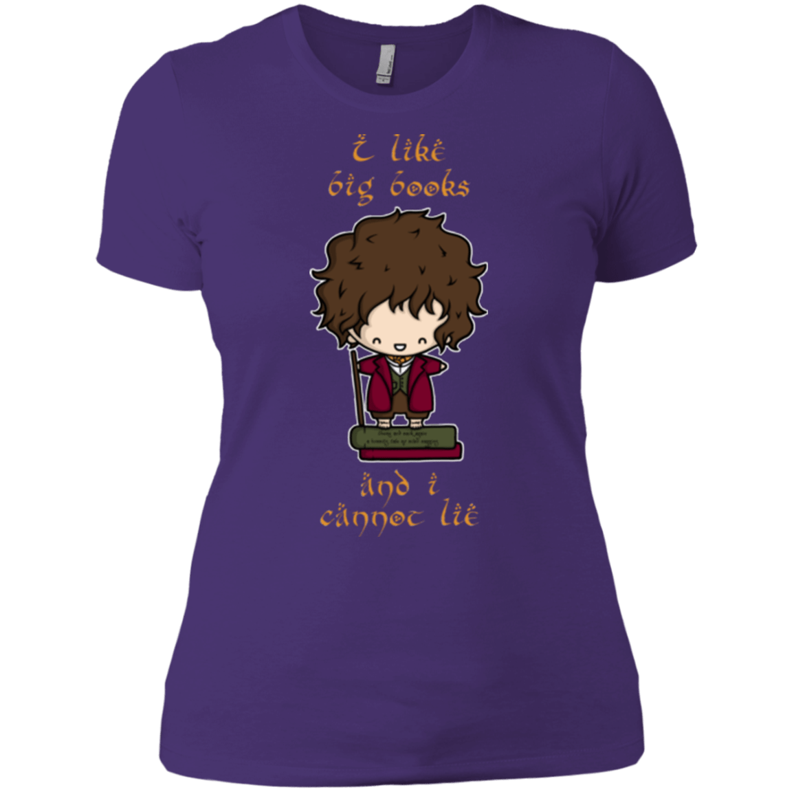 T-Shirts Purple / X-Small I Like Big Books Women's Premium T-Shirt