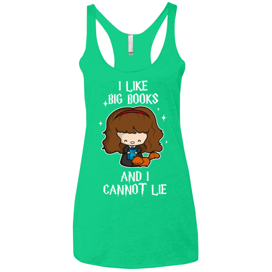 T-Shirts Envy / X-Small I Like Big Books Women's Triblend Racerback Tank