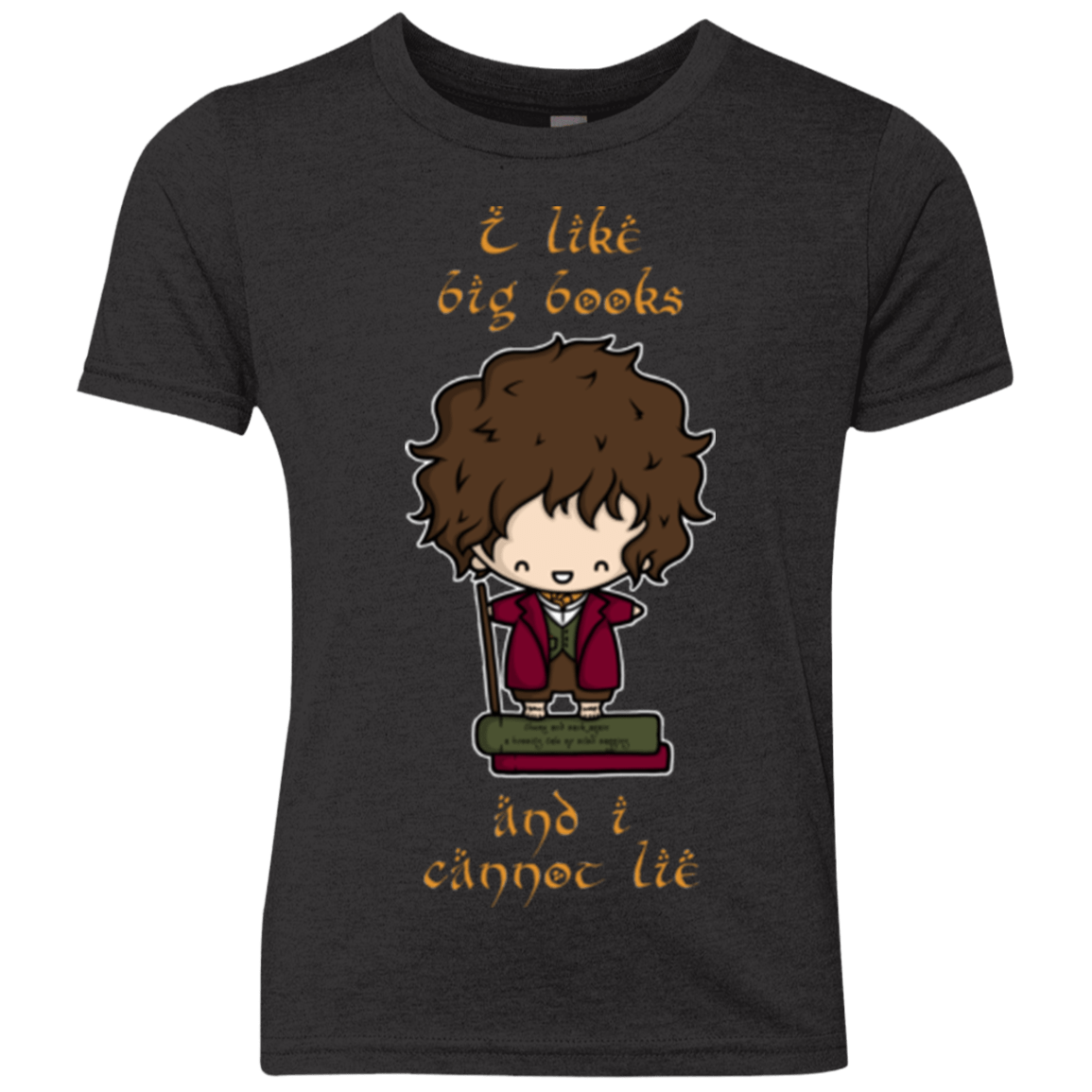 T-Shirts Vintage Black / YXS I Like Big Books Youth Triblend T-Shirt