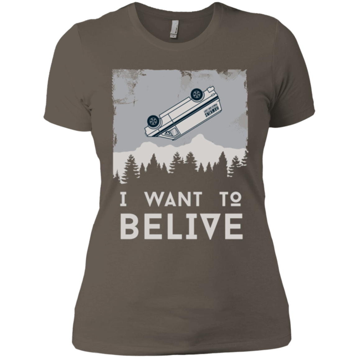 T-Shirts Warm Grey / X-Small I Want to Believe Women's Premium T-Shirt