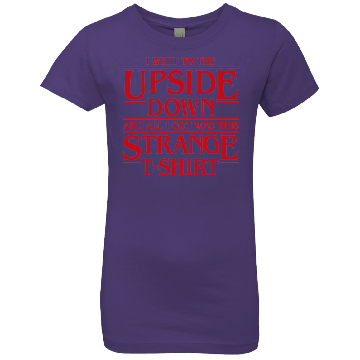 T-Shirts Purple Rush / YXS I Went to the Upside Down Girls Premium T-Shirt