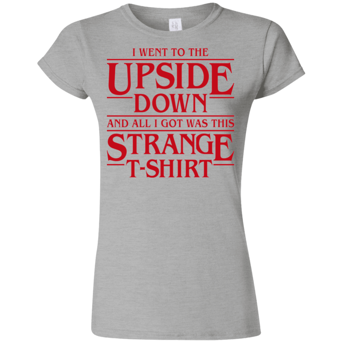 T-Shirts Sport Grey / S I Went to the Upside Down Junior Slimmer-Fit T-Shirt