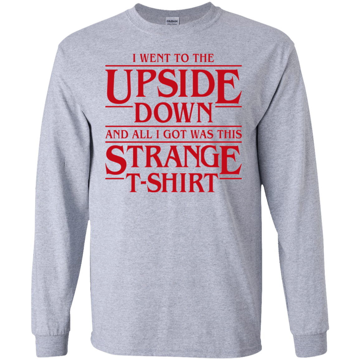T-Shirts Sport Grey / S I Went to the Upside Down Men's Long Sleeve T-Shirt