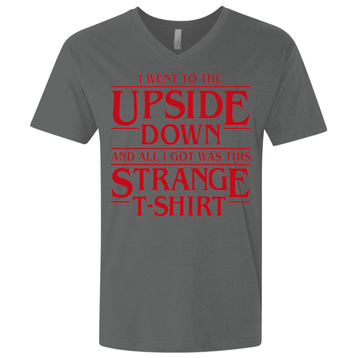 T-Shirts Heavy Metal / X-Small I Went to the Upside Down Men's Premium V-Neck