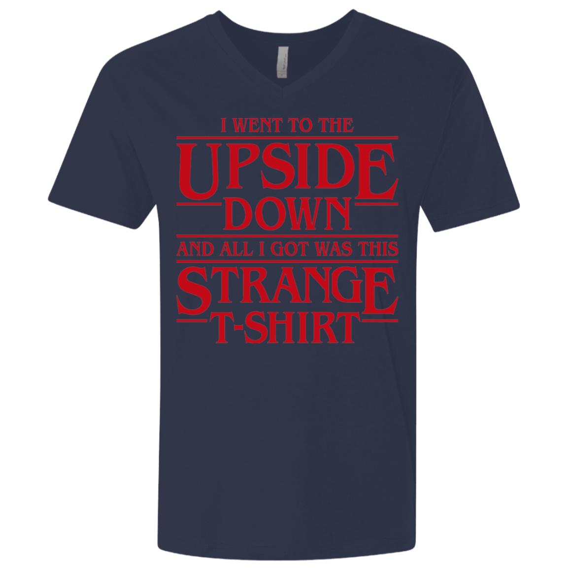 T-Shirts Midnight Navy / X-Small I Went to the Upside Down Men's Premium V-Neck
