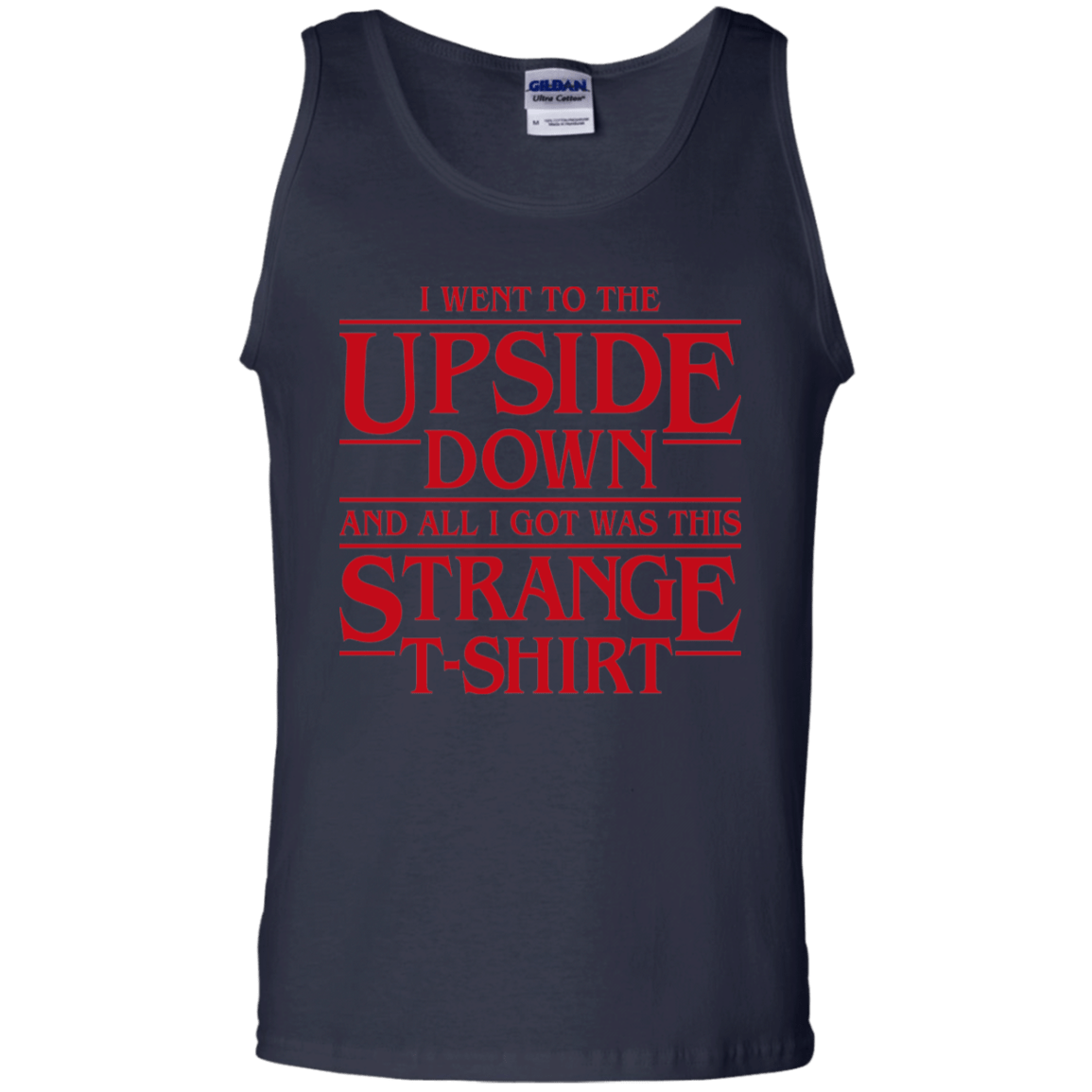 T-Shirts Navy / S I Went to the Upside Down Men's Tank Top