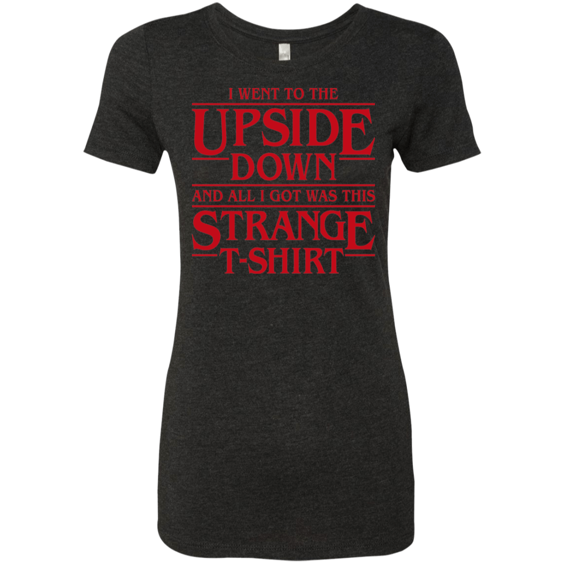 T-Shirts Vintage Black / S I Went to the Upside Down Women's Triblend T-Shirt