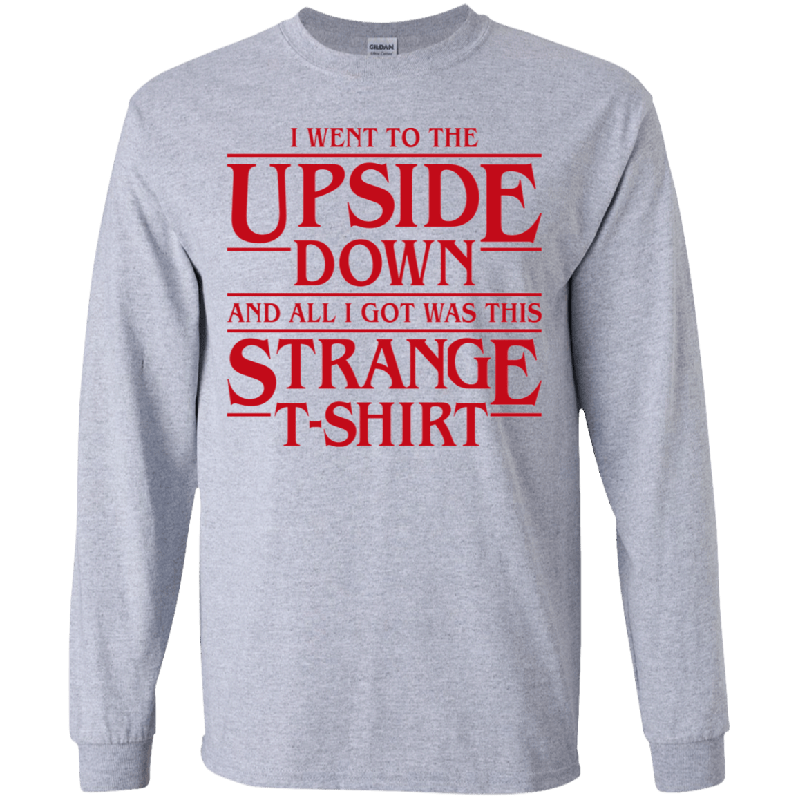 T-Shirts Sport Grey / YS I Went to the Upside Down Youth Long Sleeve T-Shirt