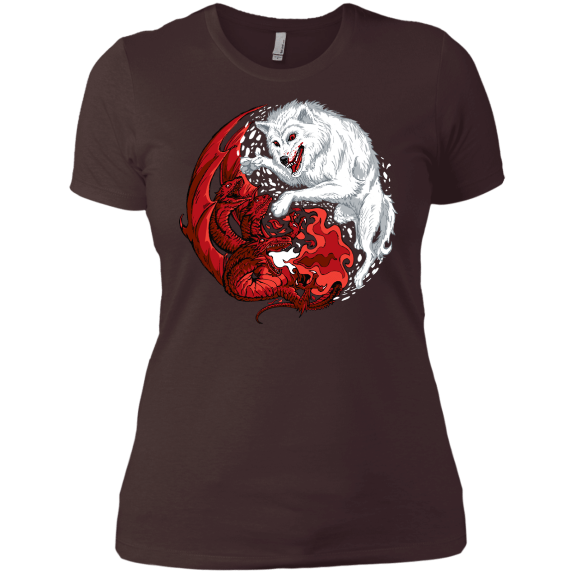T-Shirts Dark Chocolate / X-Small Ice and Fire Women's Premium T-Shirt