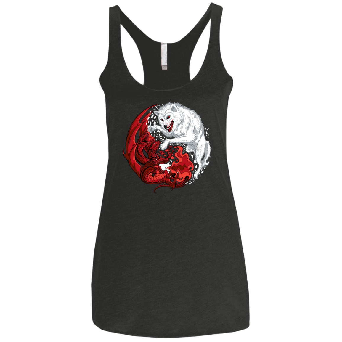 T-Shirts Vintage Black / X-Small Ice and Fire Women's Triblend Racerback Tank