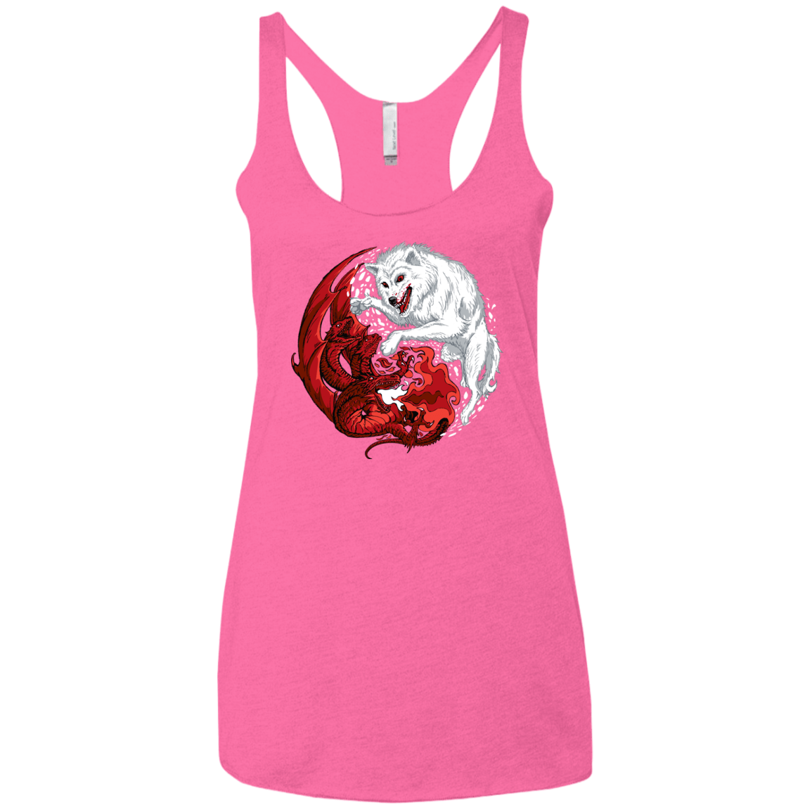 T-Shirts Vintage Pink / X-Small Ice and Fire Women's Triblend Racerback Tank