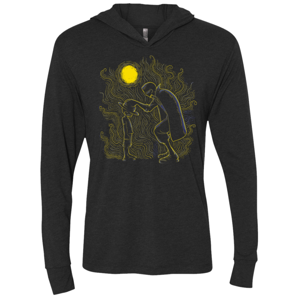 T-Shirts Vintage Black / X-Small Impressionist Pirates Triblend Long Sleeve Hoodie Tee