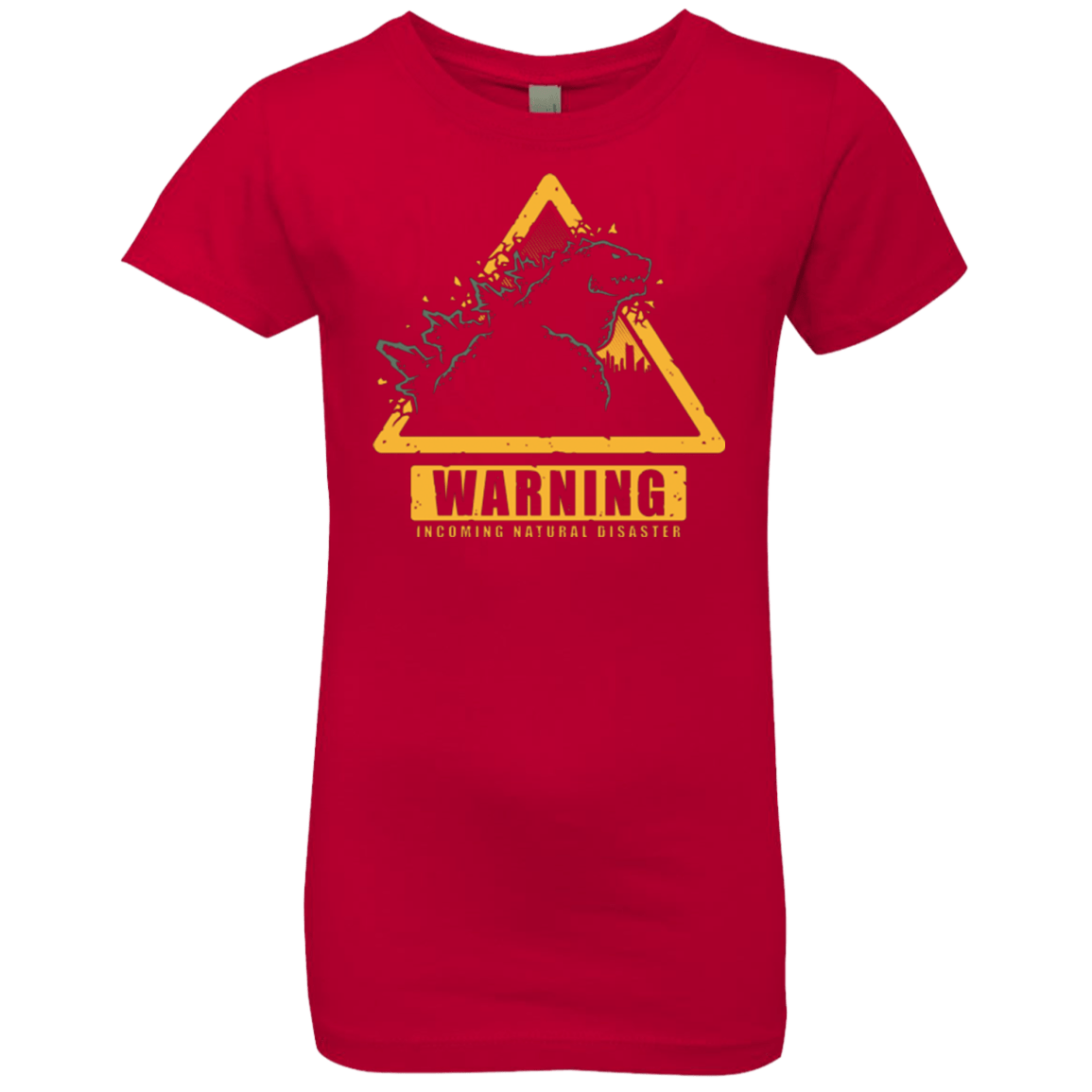 T-Shirts Red / YXS Incoming Natural Disaster Girls Premium T-Shirt