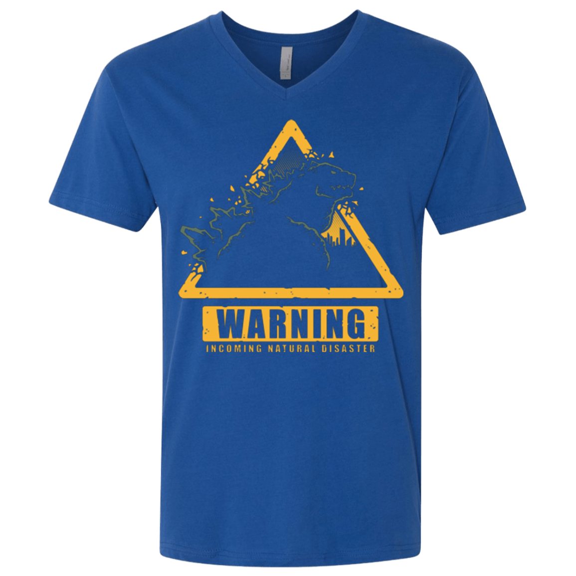 T-Shirts Royal / X-Small Incoming Natural Disaster Men's Premium V-Neck