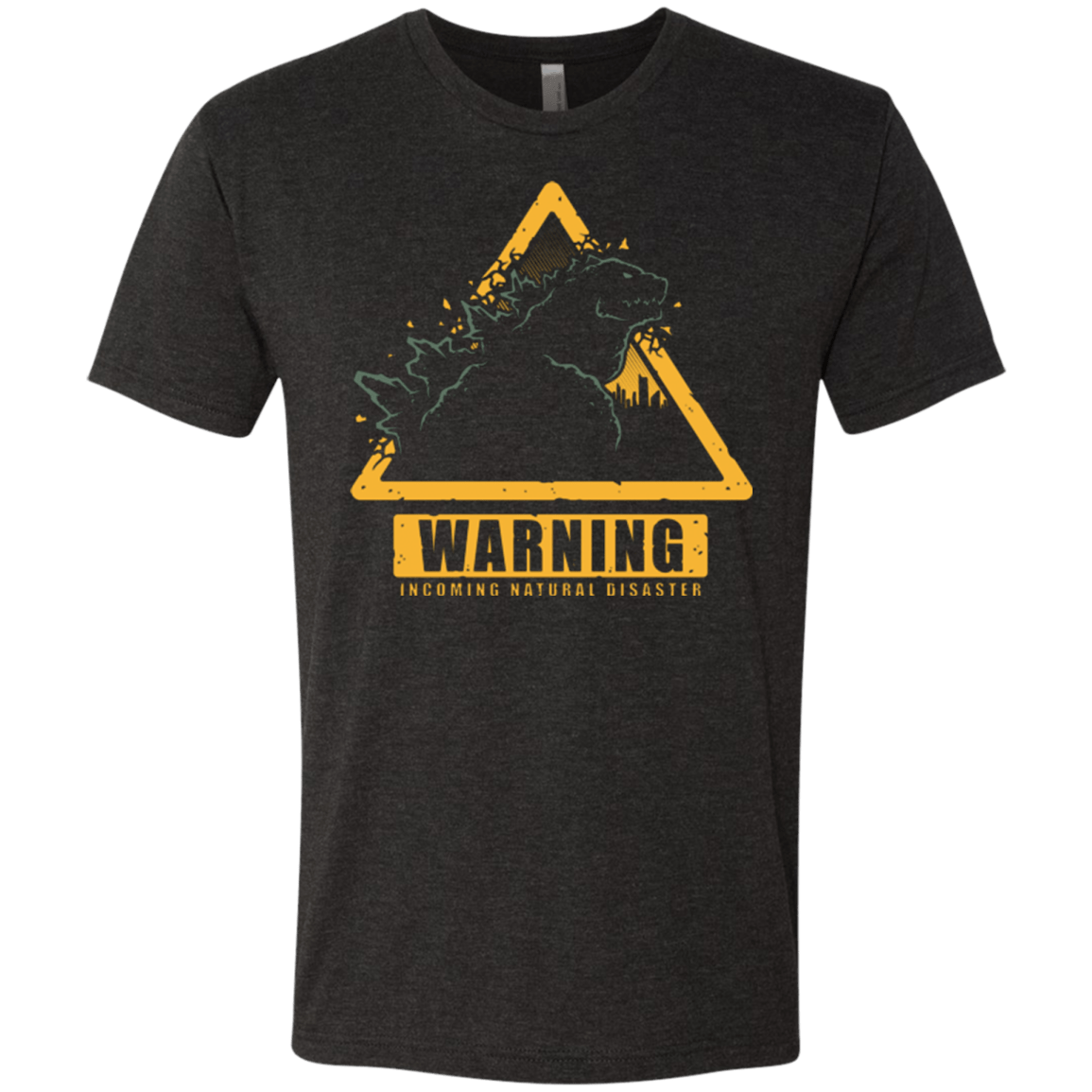 T-Shirts Vintage Black / Small Incoming Natural Disaster Men's Triblend T-Shirt