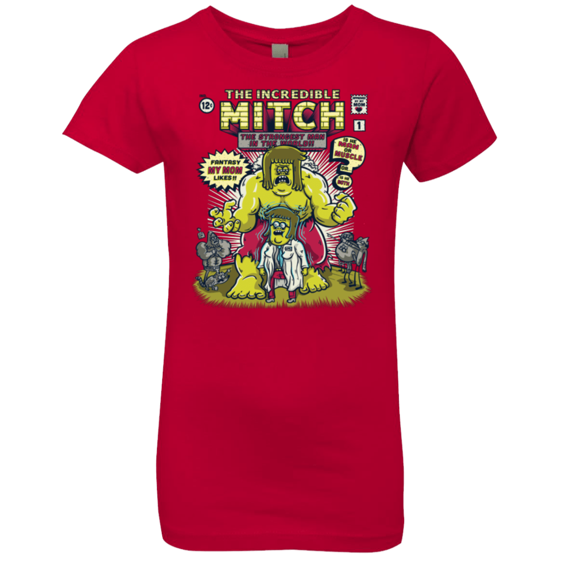 T-Shirts Red / YXS Incredible Mitch Girls Premium T-Shirt