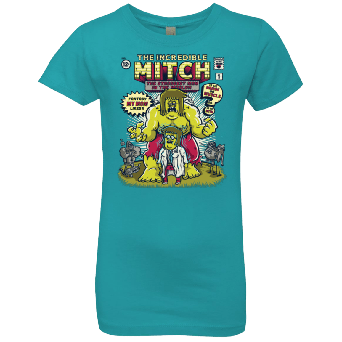 T-Shirts Tahiti Blue / YXS Incredible Mitch Girls Premium T-Shirt