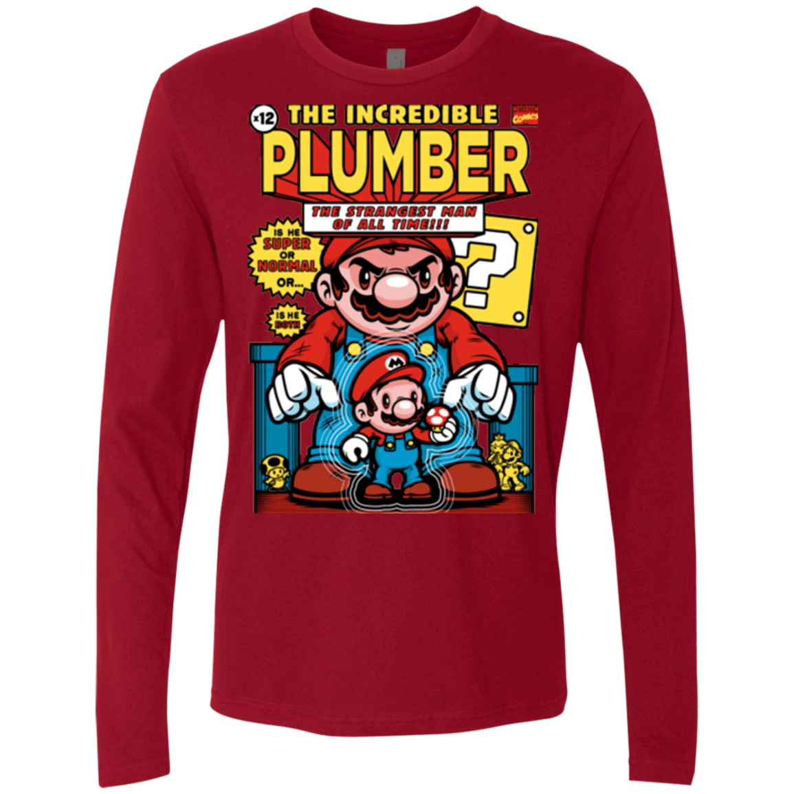 T-Shirts Cardinal / Small incredible PLUMBER Men's Premium Long Sleeve