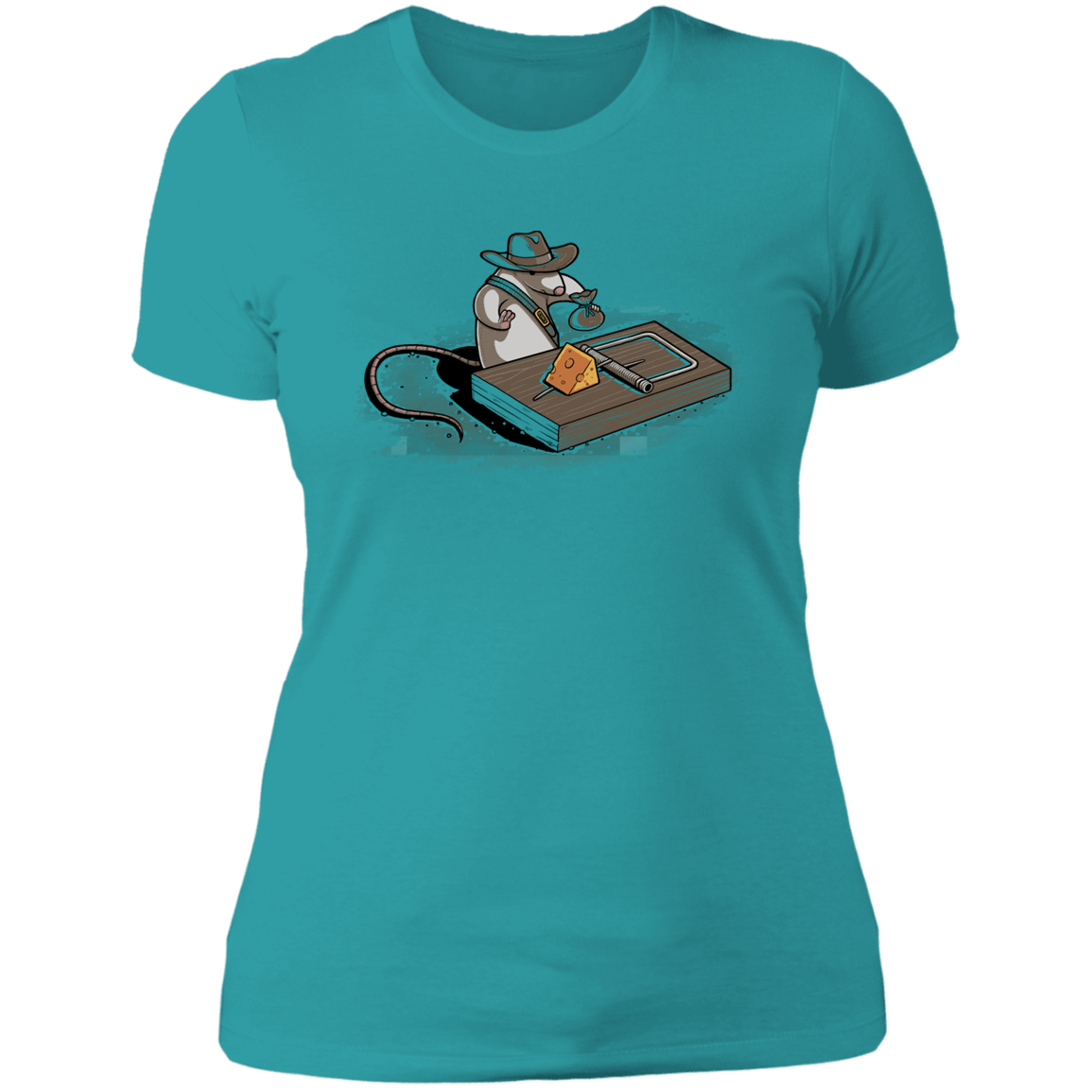 T-Shirts Tahiti Blue / S Indiana Mouse Women's Premium T-Shirt