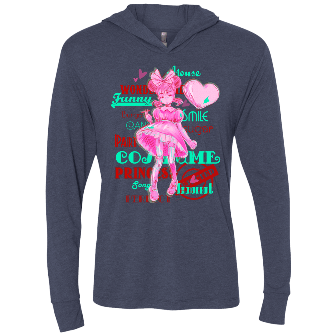 T-Shirts Vintage Navy / X-Small Industry Triblend Long Sleeve Hoodie Tee