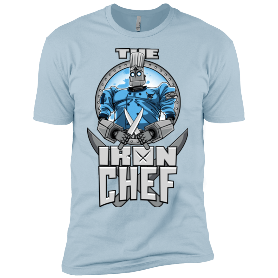 T-Shirts Light Blue / YXS Iron Giant Chef Boys Premium T-Shirt