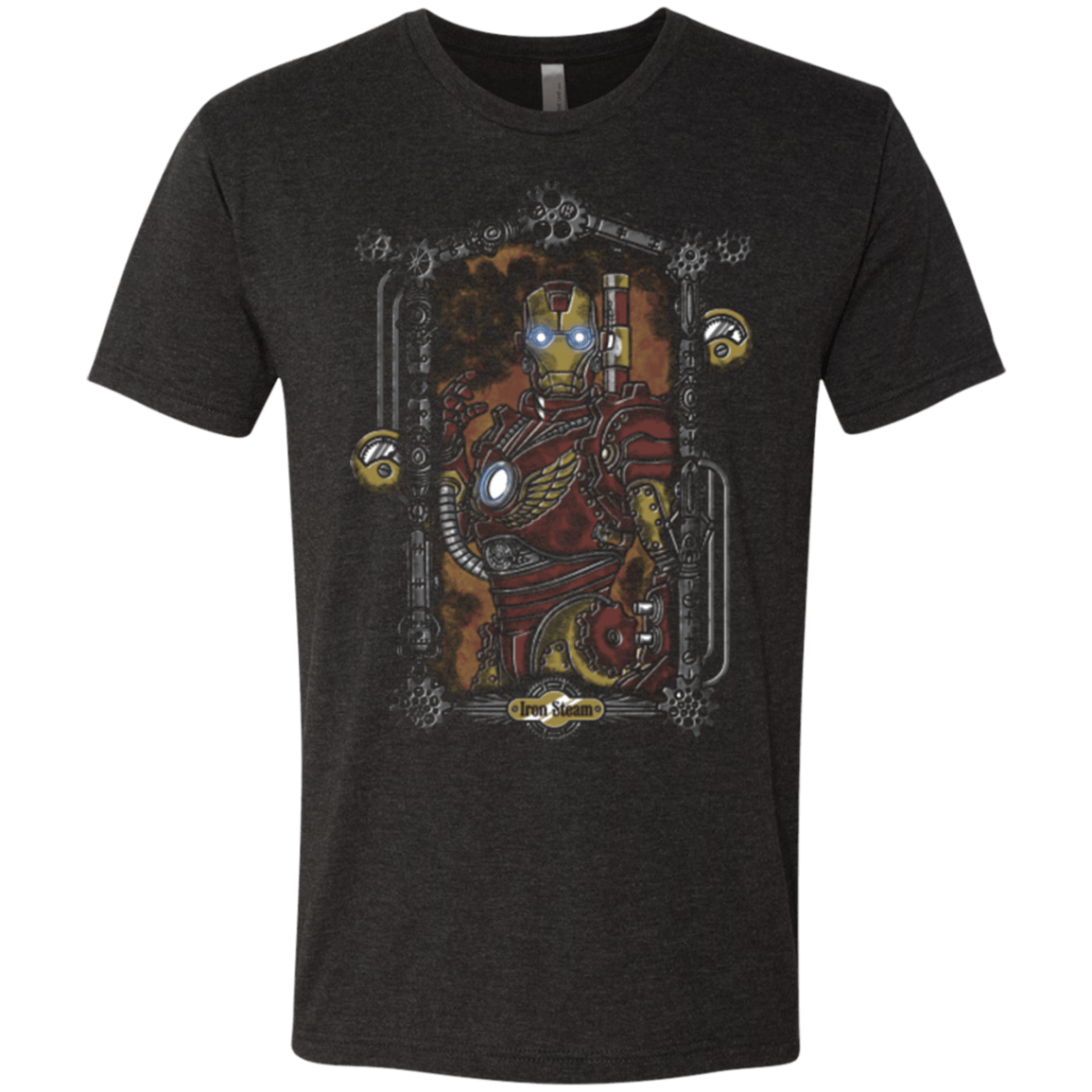 T-Shirts Vintage Black / Small Iron Steam Men's Triblend T-Shirt