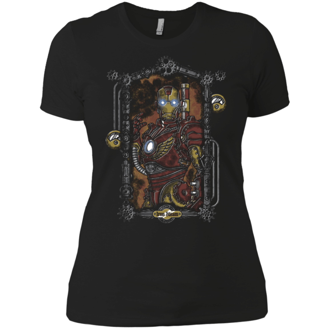 T-Shirts Black / X-Small Iron Steam Women's Premium T-Shirt