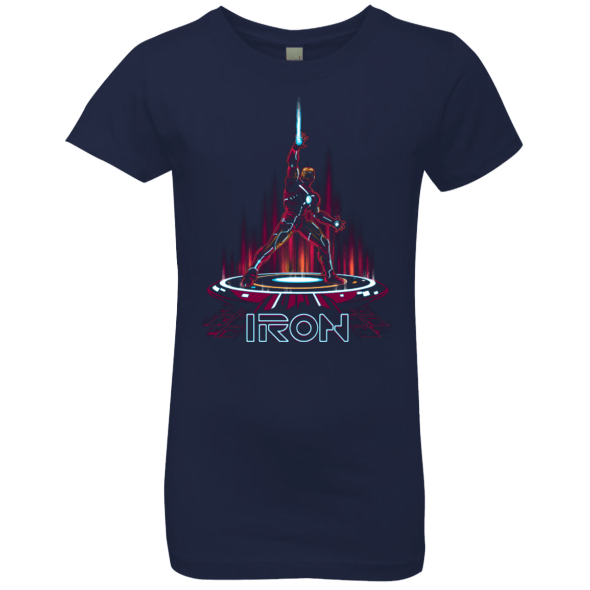 T-Shirts Midnight Navy / YXS IRON TRON Girls Premium T-Shirt