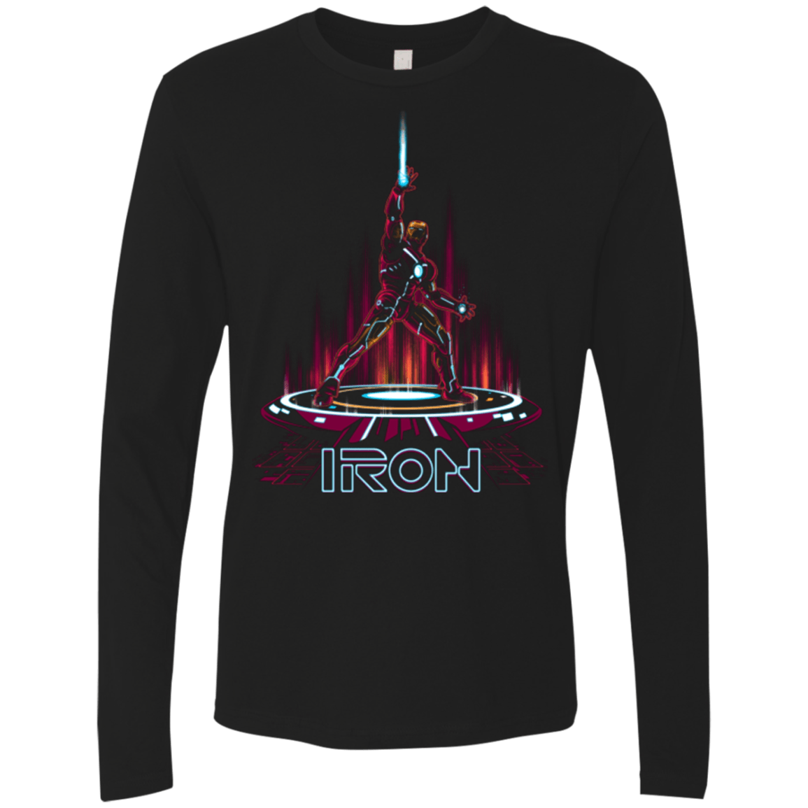 T-Shirts Black / Small IRON TRON Men's Premium Long Sleeve