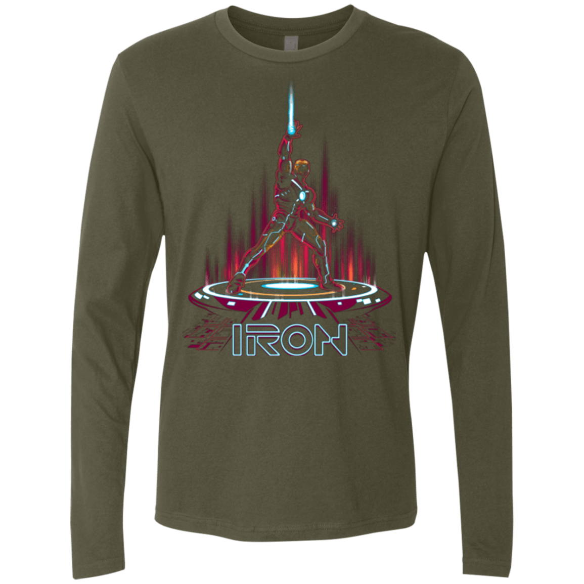 T-Shirts Military Green / Small IRON TRON Men's Premium Long Sleeve