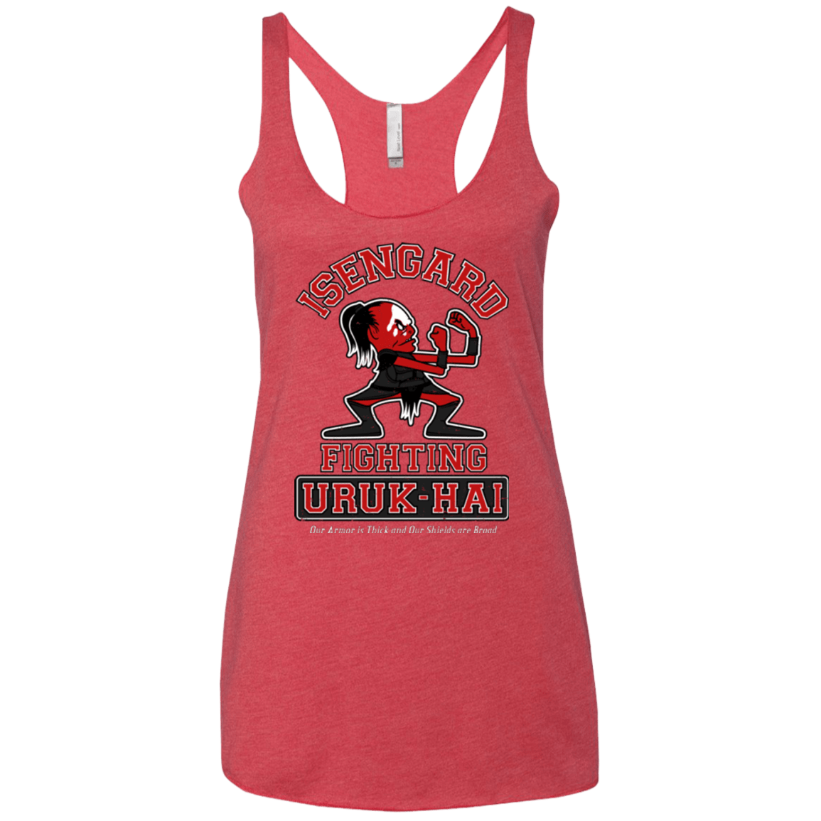 T-Shirts Vintage Red / X-Small ISENGARD FIGHTING URUKHAI Women's Triblend Racerback Tank