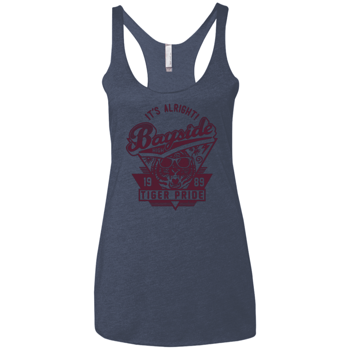 T-Shirts Vintage Navy / X-Small It's Alright Women's Triblend Racerback Tank