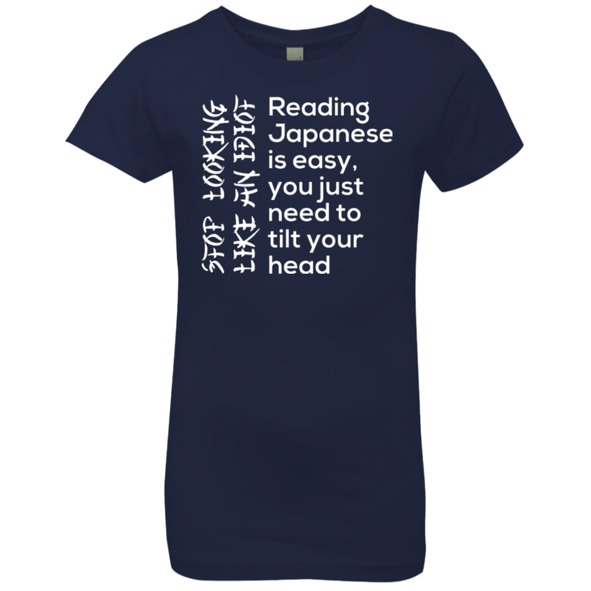 T-Shirts Midnight Navy / YXS Japanese Girls Premium T-Shirt