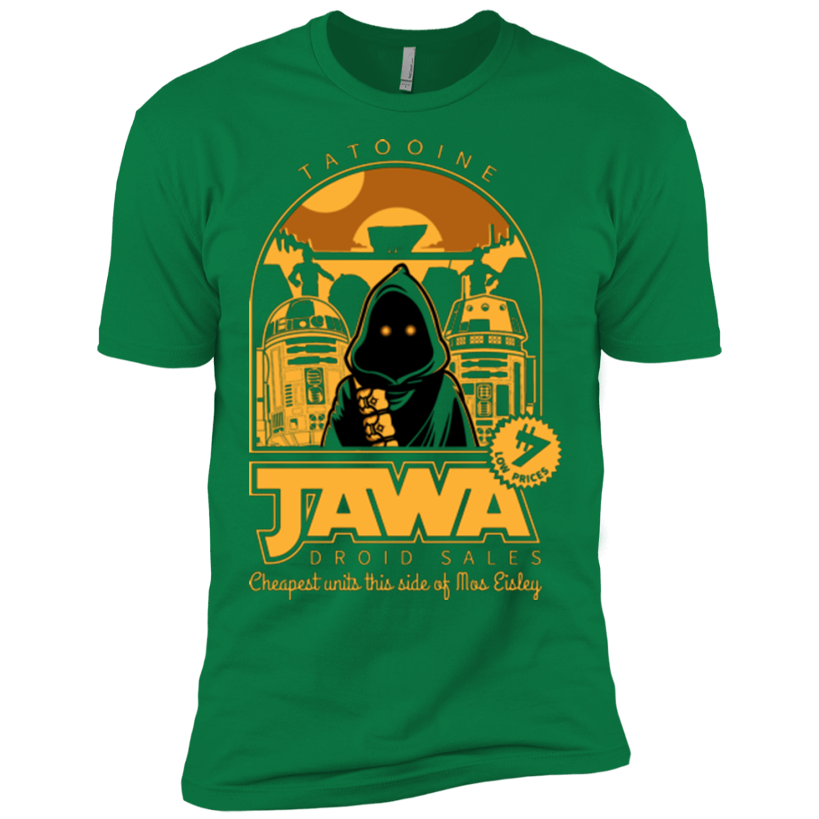 T-Shirts Kelly Green / X-Small Jawa Droid Sales Men's Premium T-Shirt