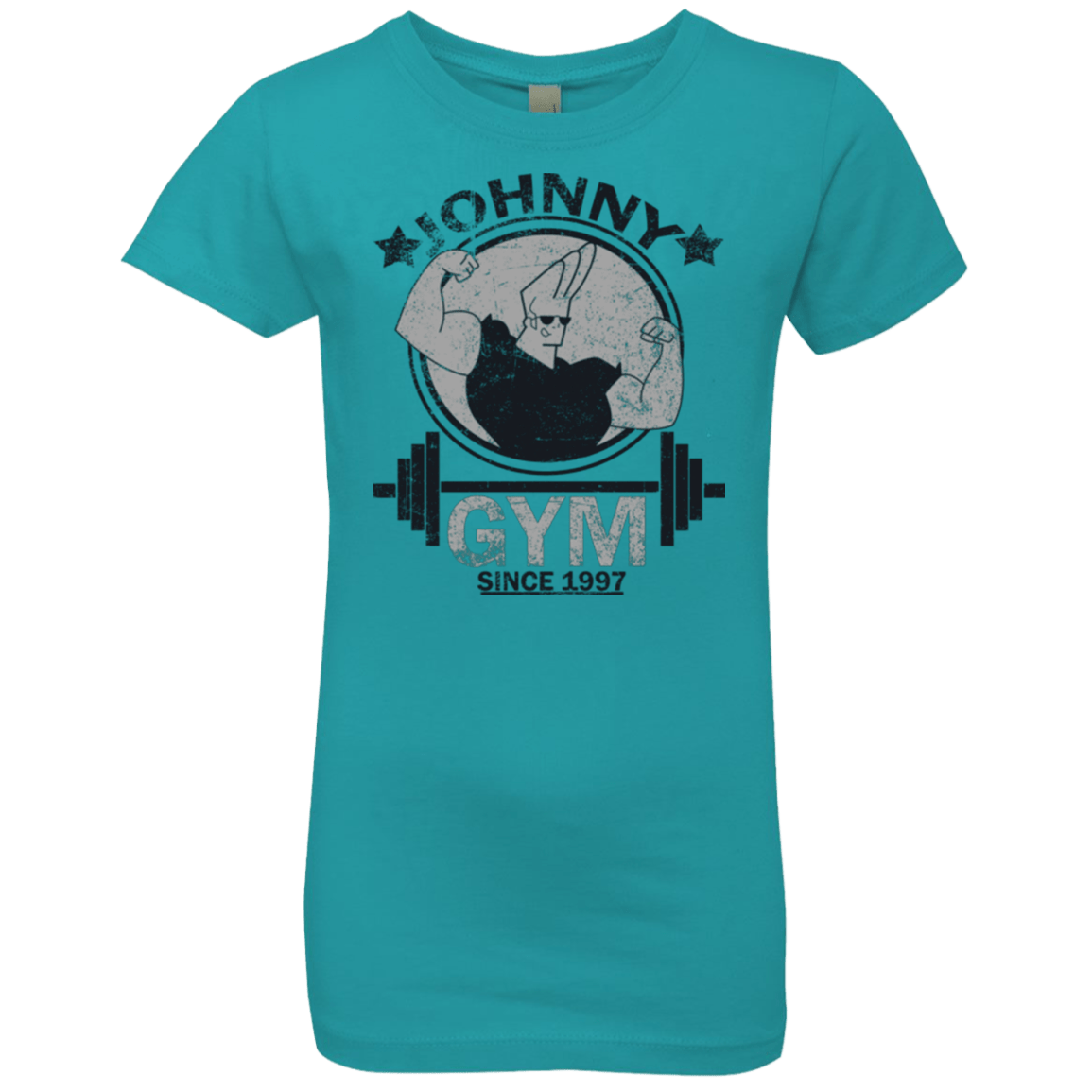 T-Shirts Tahiti Blue / YXS Johnny Gym Girls Premium T-Shirt