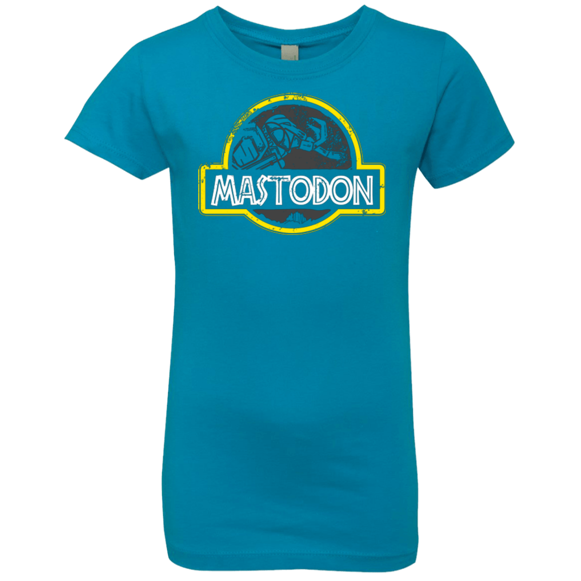 T-Shirts Turquoise / YXS Jurassic Power Black Girls Premium T-Shirt