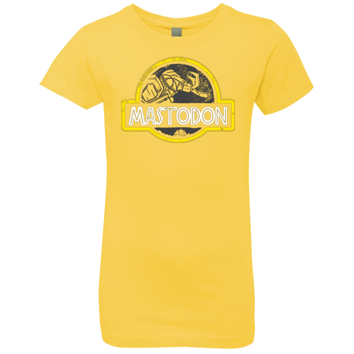 T-Shirts Vibrant Yellow / YXS Jurassic Power Black Girls Premium T-Shirt