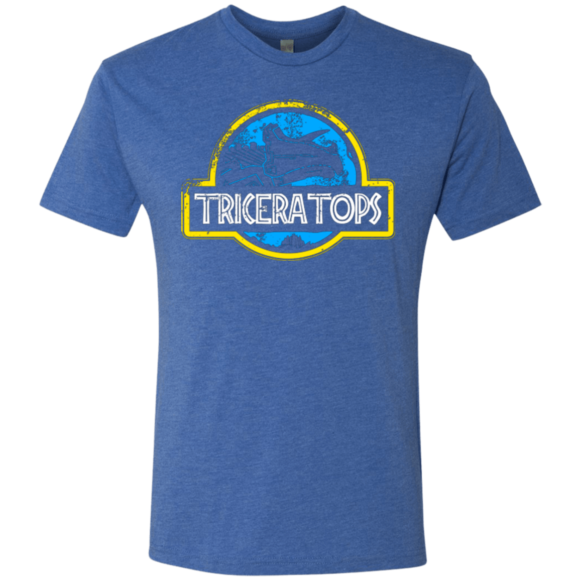 T-Shirts Vintage Royal / Small Jurassic Power Blue Men's Triblend T-Shirt