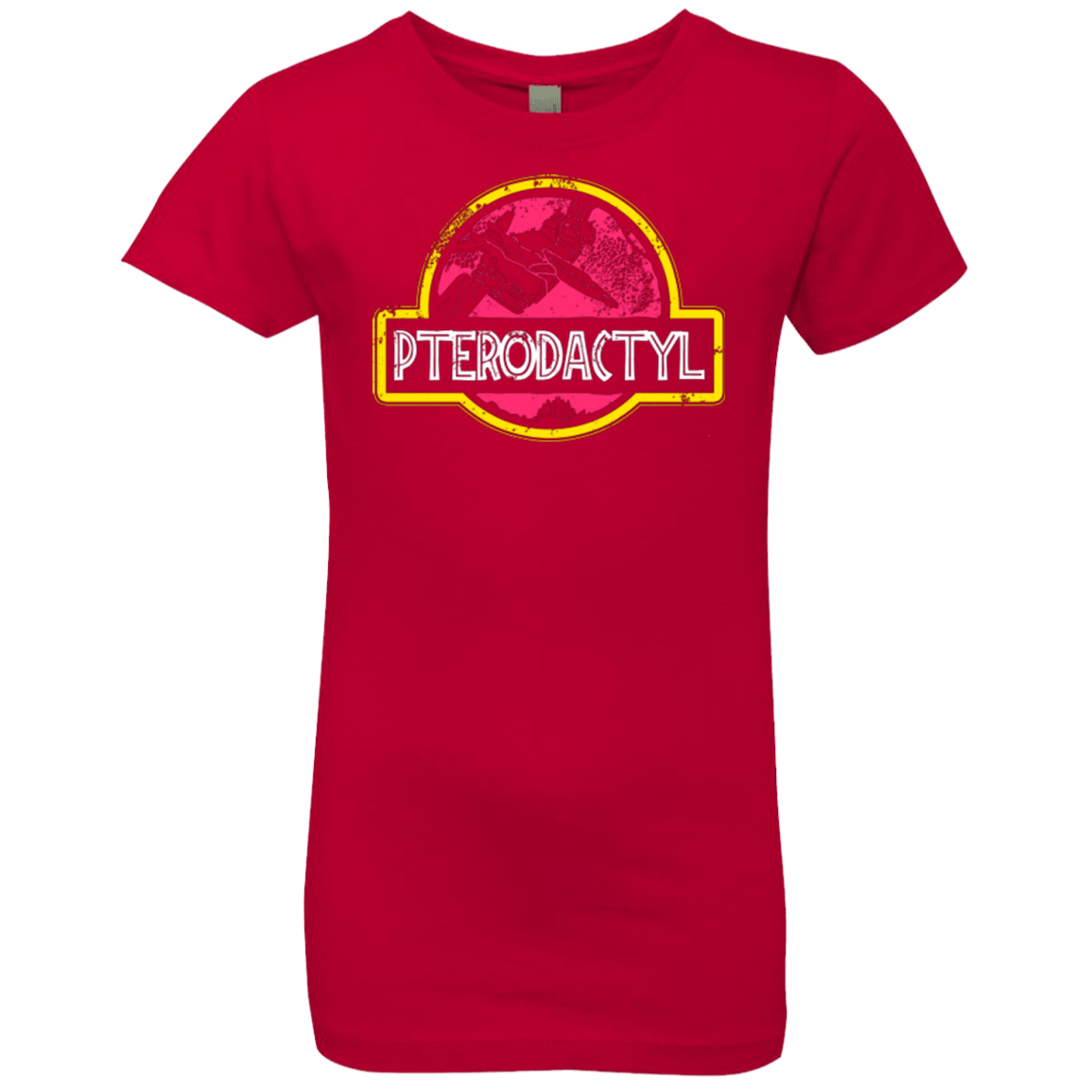 T-Shirts Red / YXS Jurassic Power Pink Girls Premium T-Shirt