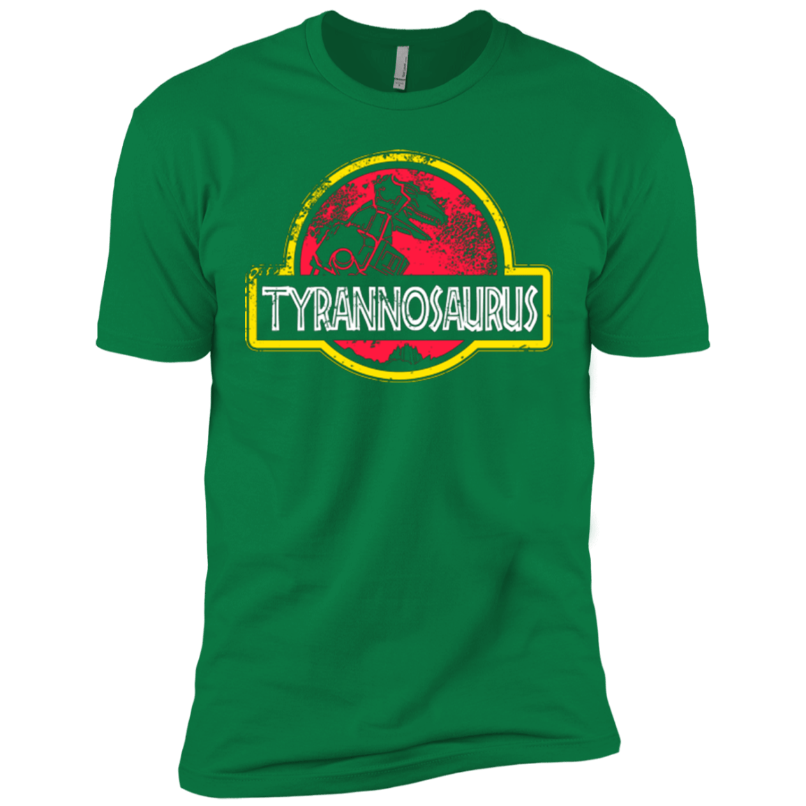 T-Shirts Kelly Green / X-Small Jurassic Power Red Men's Premium T-Shirt