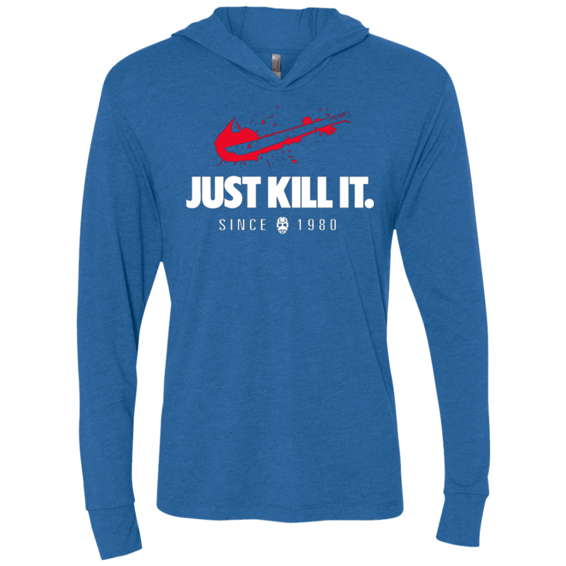 T-Shirts Vintage Royal / X-Small Just Kill It Triblend Long Sleeve Hoodie Tee