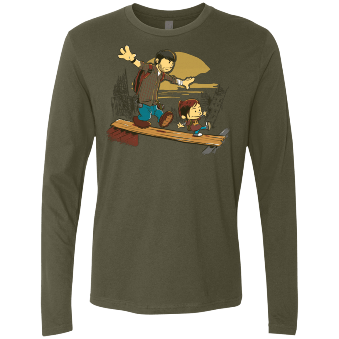 T-Shirts Military Green / Small Just the 2 of Us Men's Premium Long Sleeve