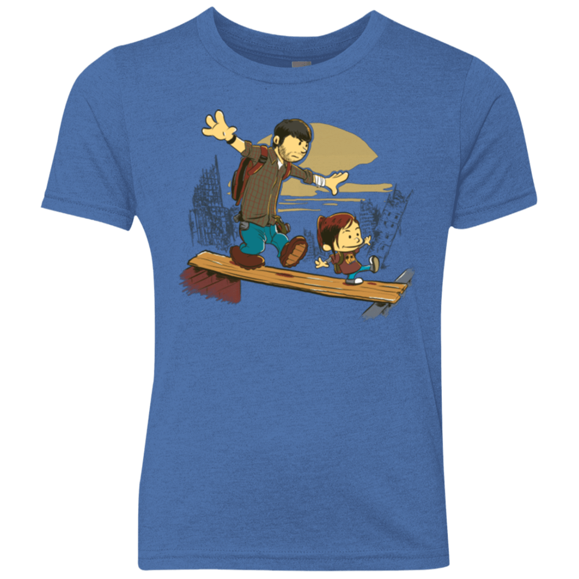 T-Shirts Vintage Royal / YXS Just the 2 of Us Youth Triblend T-Shirt