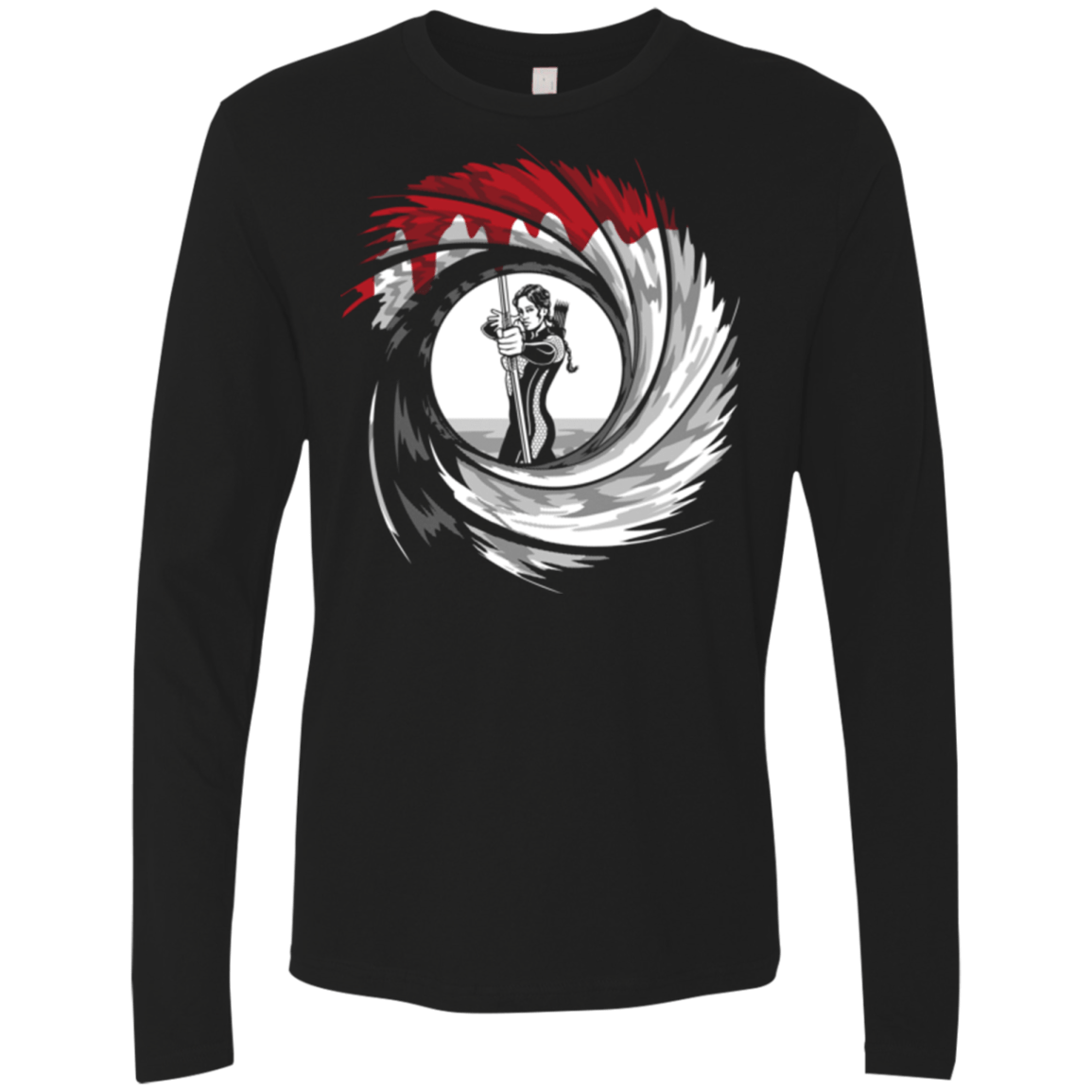 T-Shirts Black / Small Kat Shot Men's Premium Long Sleeve