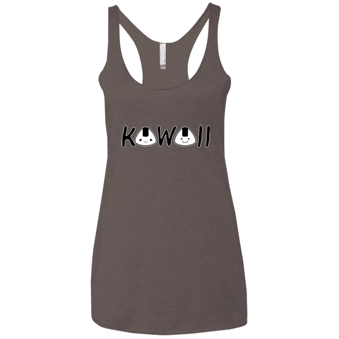 T-Shirts Macchiato / X-Small Kawaii Women's Triblend Racerback Tank